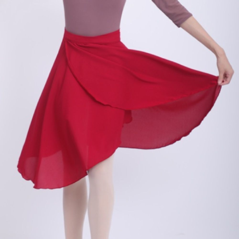 Dance Wrap Skirt Red